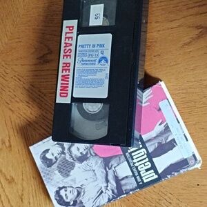 Vintage Pretty In Pink 80s Classic Movie VHS Tape Nostalgia